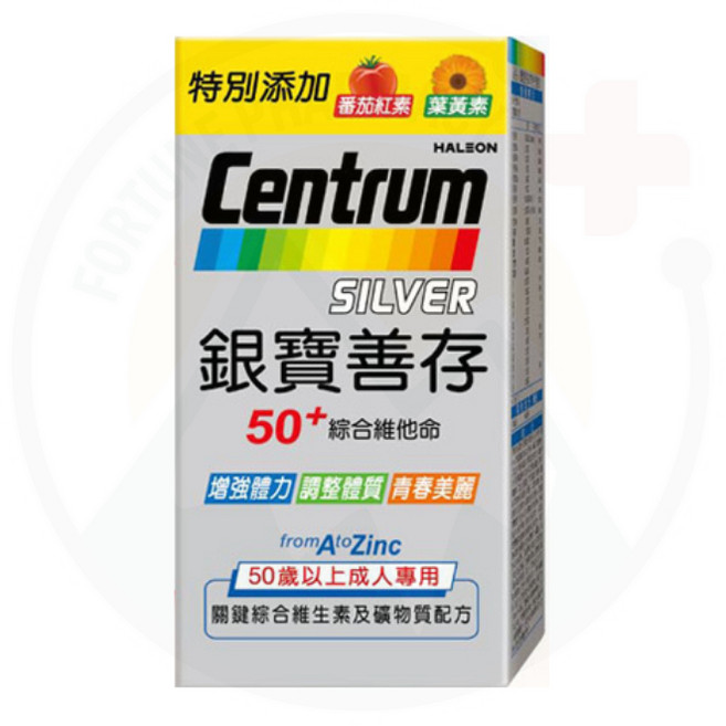 Centrum 善存 銀寶善存 50+ 綜合維他命, 1個, 銀寶善存155錠超值包裝