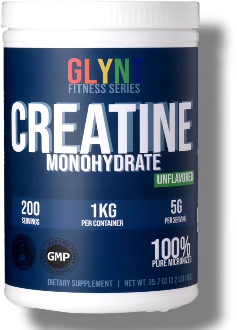 [본사직영 3일 직배송] 미분화 크레아틴 모노하이드레이트 from GLYNT Nutrition series, 3개, 1kg - 쿠팡