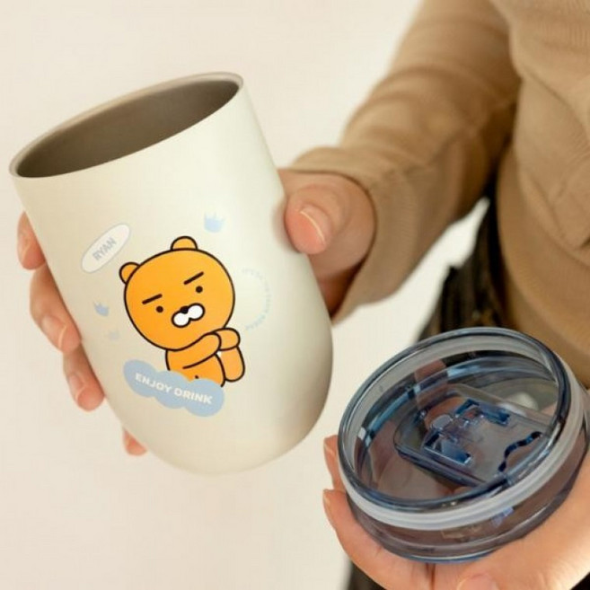 카카오프렌즈 데일리 스텐 텀블러 350ml 라이언, 상세페이지 참조