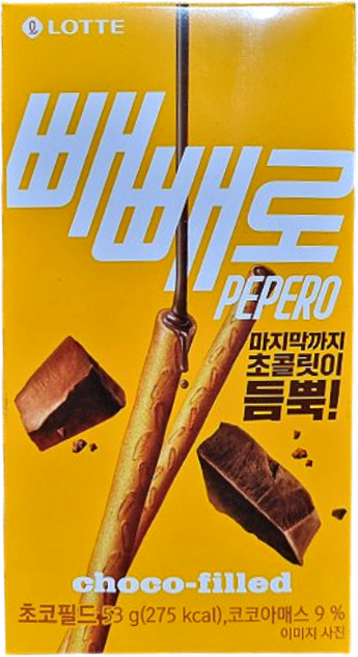 롯데 초코필드 빼빼로 스틱 과자, 53g, 1개