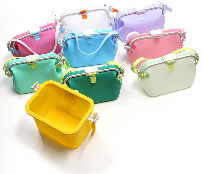 실리콘 방수파우치 방수백 수영가방 방수 수영장 수영복 목욕 가방, 화이트