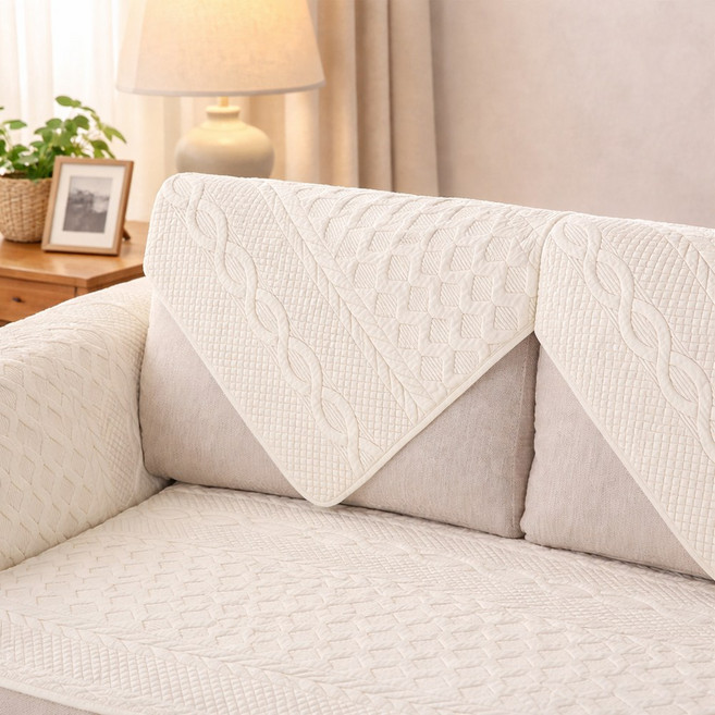 클레이온 순면 소파패드 사계절 논슬립 쇼파매트 덮개