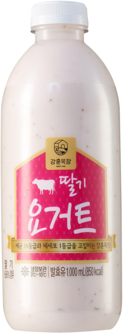 강훈목장 수제요거트 딸기 1000ml, 1L, 1개입, 2개
