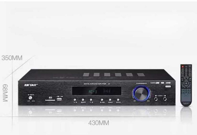 고출력 블루투스 오디오 앰프 5 1 채널 리시버 업소용 증폭기 홈시어터 1. 기본 5.1채널 블랙