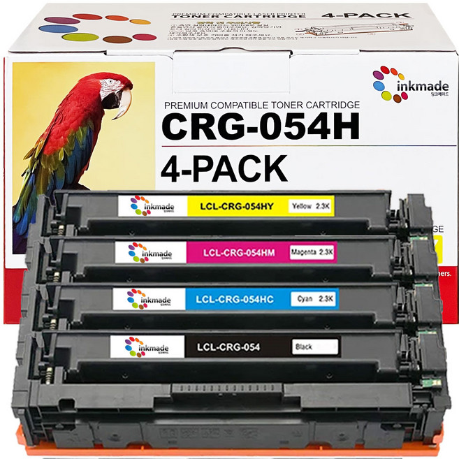 캐논 [잉크메이드] CRG-054H 대용량 재생토너 4색 MF643CDW MF645CX MF641CW LBP621CW LBP623CDW, 1개