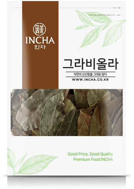인차 그라비올라 건잎 차 그라비올라잎 그라비올라건잎, 1개