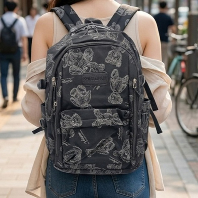 포롱비 데일리 캐주얼 가벼운 방수 기저귀가방 백팩