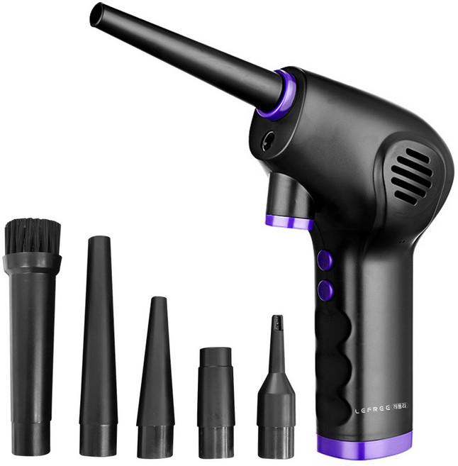 레퓰리 먼지제거 무선 에어건 휴대용 청소기 송풍기 미니 에어건 휴대용 차량용 컴퓨터 청소, 1개