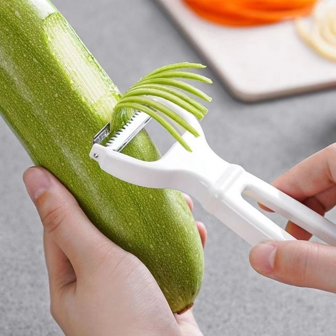 日本進口不鏽鋼刨絲刀 切絲器 削皮器 刨刀 廚房料理, 1個, 日本刨絲器【1個裝】
