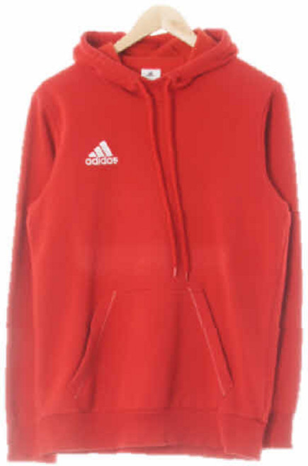 5152 ADlDAS 레드 면혼방 기모후드티 [S]