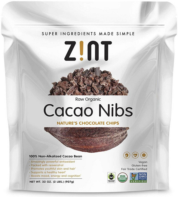 진트 로우 카카오 닙스 비건 글루텐 프리, 907g, 1개