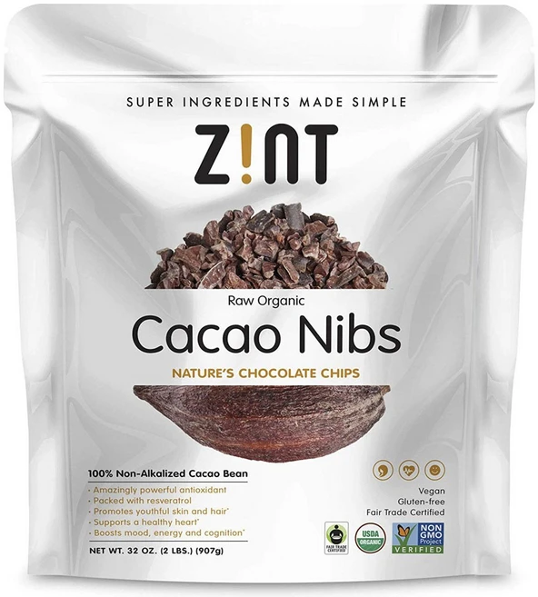 진트 로우 카카오 닙스 비건 글루텐 프리, 907g, 1개 - 쿠팡