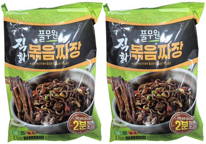 풀무원 직화 볶음 짜장 2인분 512.8g, 2개