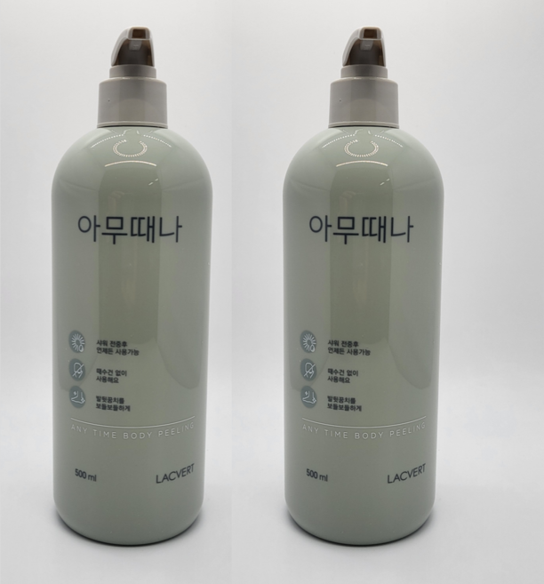 라끄베르 바디 때필링 +벙어리 때필링 장갑증정, 2개, 500ml