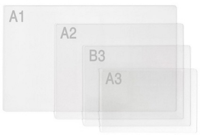 투명 데스크매트 A2 문화산업 (3개입), 상세페이지 참조