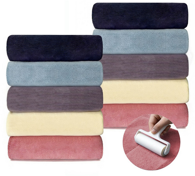 연화삼월 호텔 수건 40수 수건 10장 무형광 OEKO-TEX 알러지/진드기 방지 항균인증 세면 타올 수건 집들이 선물 400GSM 세면 타올, 10개, 12무지개색 시리즈