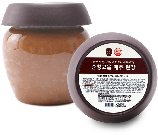[종합코리아]순창고을 메주 된장 오랜전통, 500g, 1개