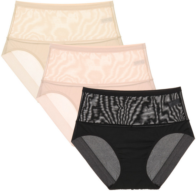 엘라운지 똥배보정 메쉬 노라인 햄팬티 3p 세트