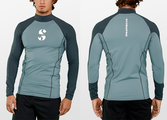 스쿠바프로 UPF80 티-플렉스 롱 슬리브 래쉬가드 남성용