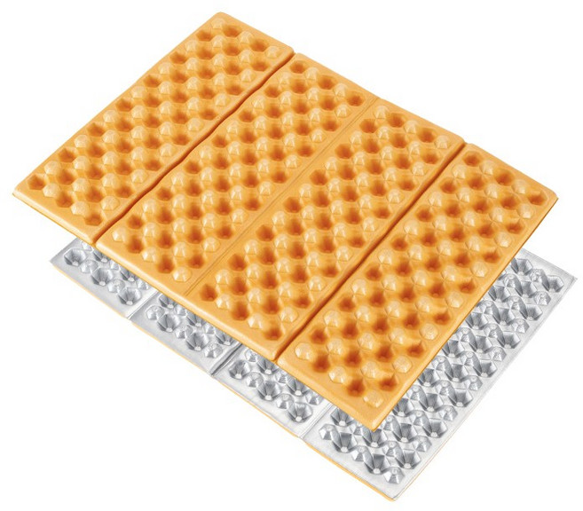 백패킹 등산 알루미늄 코팅 발포 매트, 옐로우