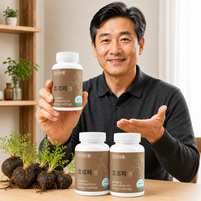 헤븐라이프 건강바름 블랙마카 아르기닌 호로파 정, 2개, 60정