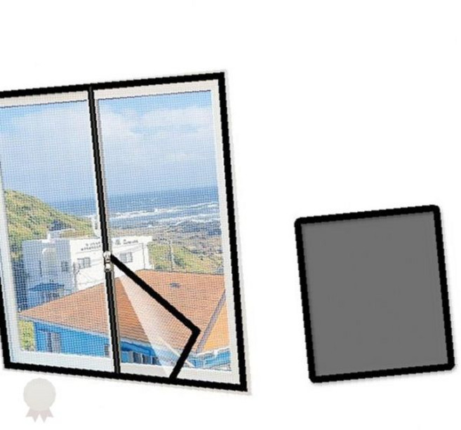 창문용 지퍼식 방충망 여름철 해충차단 통풍 환기 간편부착 메쉬망 실내 공기순환, 150x180cm, 150x180cm