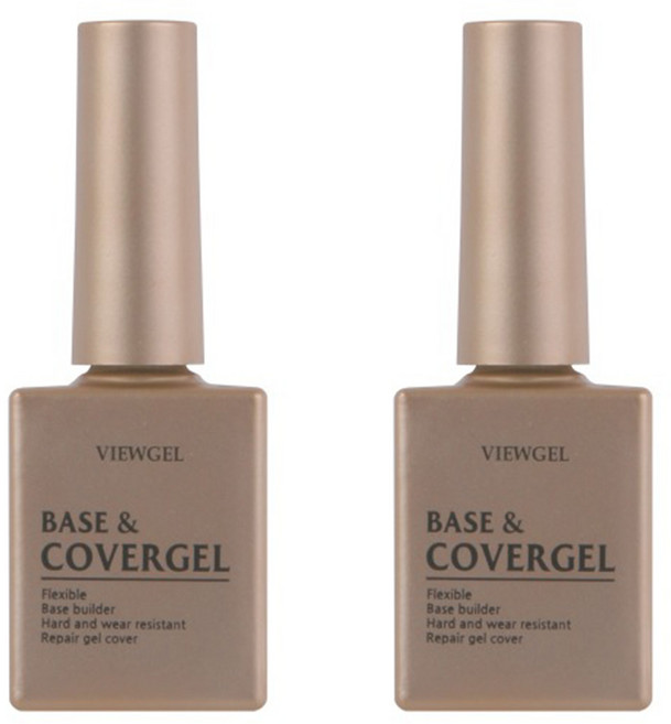 뷰젤 커버젤 네일바디 보강 클리어젤, 10ml, 2개