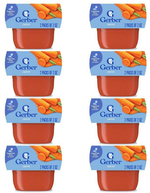 Gerber 거버 1단계 퓨레 당근 56g, 16개