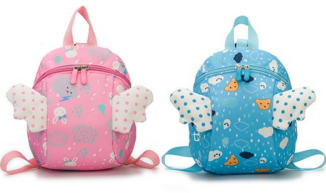 천사 토끼 유아 키즈 미아방지 백팩 남녀공용 어린이집 가벼운 소풍가방 유치원 등원가방