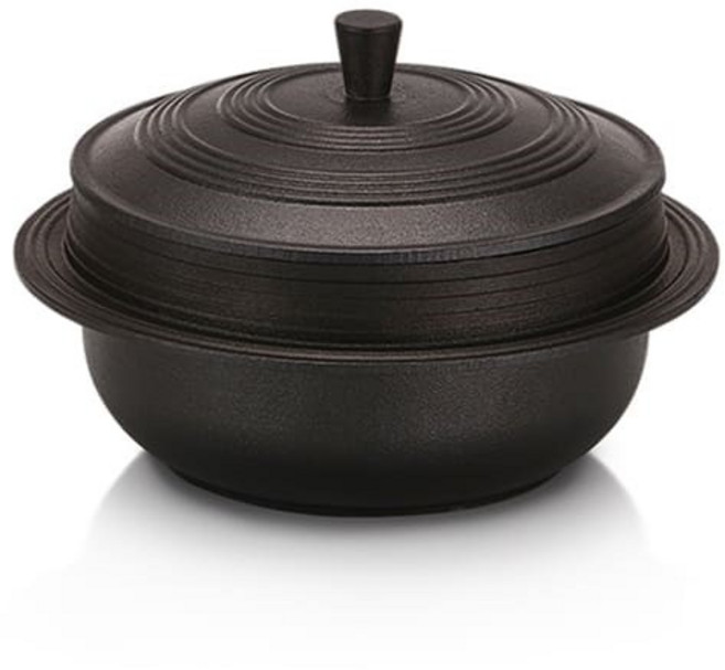 IH 무쇠 가마솥 통주물 코팅 인덕션 솥밥 리빙아트 12cm, 1개, 12