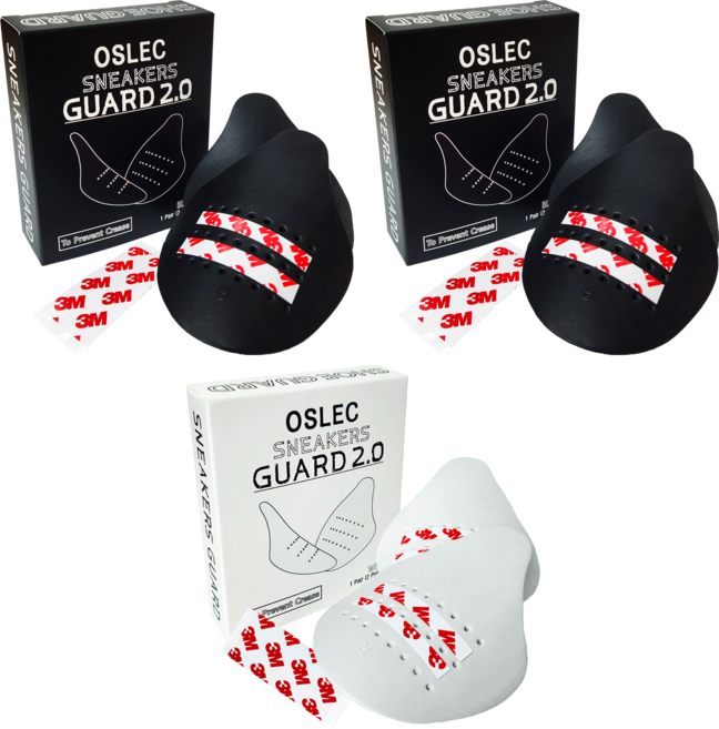 오슬렉 신발주름방지 EVA 스니커즈가드, EVA 블랙 2개+화이트 1개, 1개