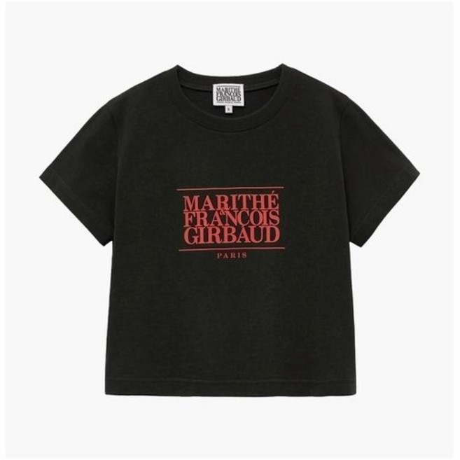 [국내매장판] 마리떼프랑소와저버 [마리떼 프랑소와 저버]마리떼 W 클래식 로고 크롭 티 1MG24CTS105 CRC NVY WHT_635817 남녀공용 데일리