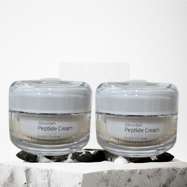 르네셀 화장품 앱소버 펩타이드 크림 50ml x 2개 (수분팩 증정) 안티에이징 멀티케어, 50g