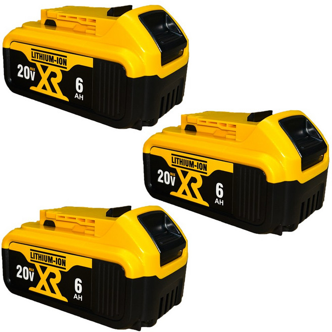 디월트 호환배터리 20V MAX 6Ah 국내 AS보장 KC인증, 3개, 배터리