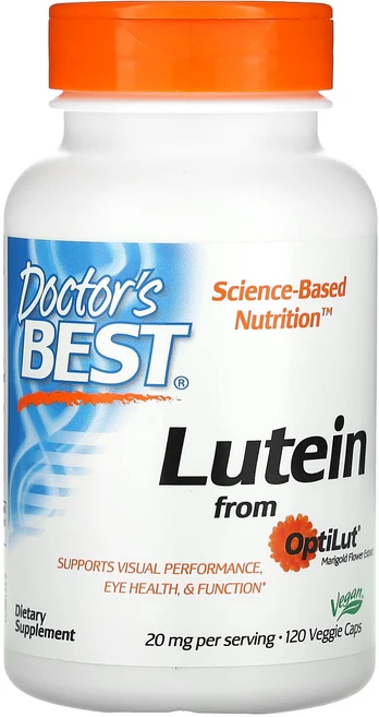 효과가좋습니다 Doctor's Best OptiLut 루테인 20mg 베지 캡슐 120정(캡슐당 10mg) 고급영양제, DoctorsBestOptiLut루테인20mg베지캡슐1, 120정, 1개 - 쿠팡