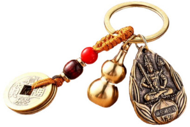 도나토르 황동 열쇠고리 8대 수호신 12간지, 1개, 허공장보살(소/범띠)