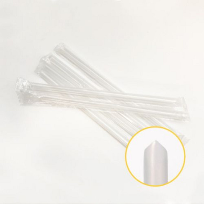 에코팩 7mm x 21cm 사선 빨대 실링용 스트로우 개별포장, 5000개