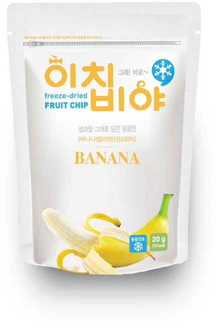 이치비야 동결건조 과일칩 바나나, 20g, 1개