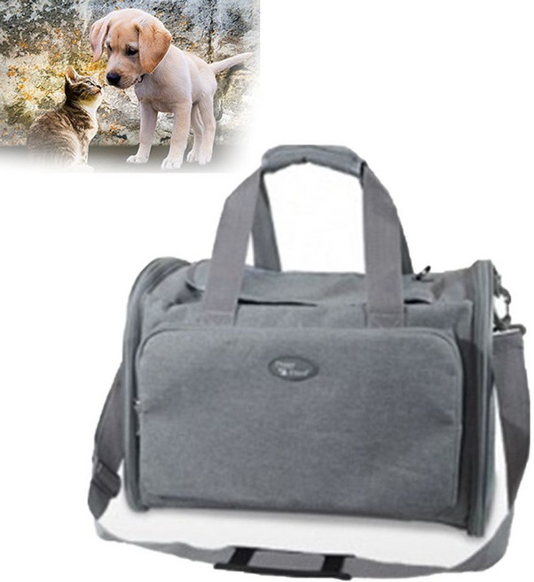 애완동물이동장 가방 백팩 산책 메트로 켄넬 그레이, 1개