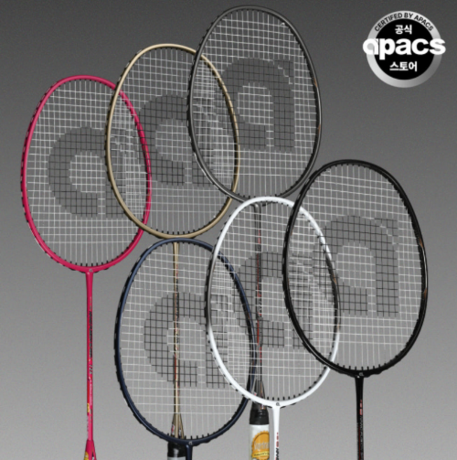 아펙스 나노퓨전스피드 725 배드민턴라켓 방과후 입문용 가벼운 라켓 스트링없음 모두스포츠, 1개, 블랙