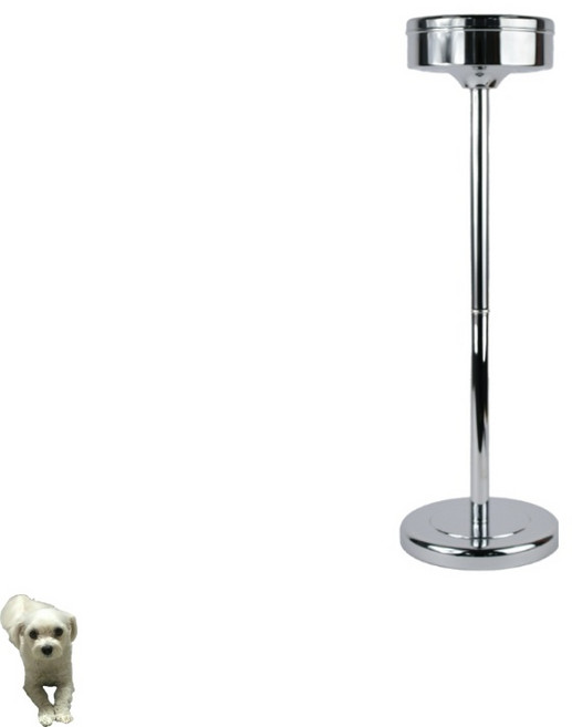 꿀이맘투 스탠드 재떨이 대형재떨이, 실버