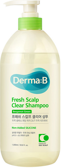 더마비 프레쉬 스칼프 클리어 샴푸 베르가못 그린향, 1개, 1L