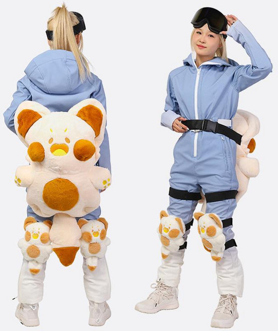 거북이엉덩이보호대 스키 보호 방수 장비 낙하 거북이 스노우보드 힙패드 엉덩이대 엉덩이 무릎대 부드러운 짧은, 엉덩이 보호대, 베이지두두캣