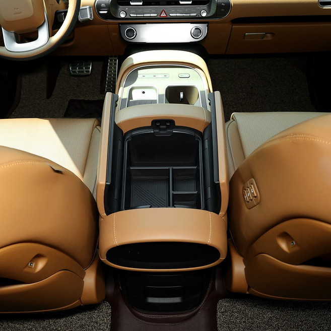 아이리온 디올뉴 팰리세이드 호환 차량용품 콘솔 트레이 포켓, 블랙, 기타