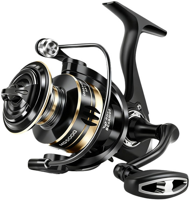 Huidiao 범용 베이트릴 2000-7000 5.2:1 기어비 금속 낚시릴 최대 10kg 드래그력 배스 각시붕어 가물치 전문, 3000, MG