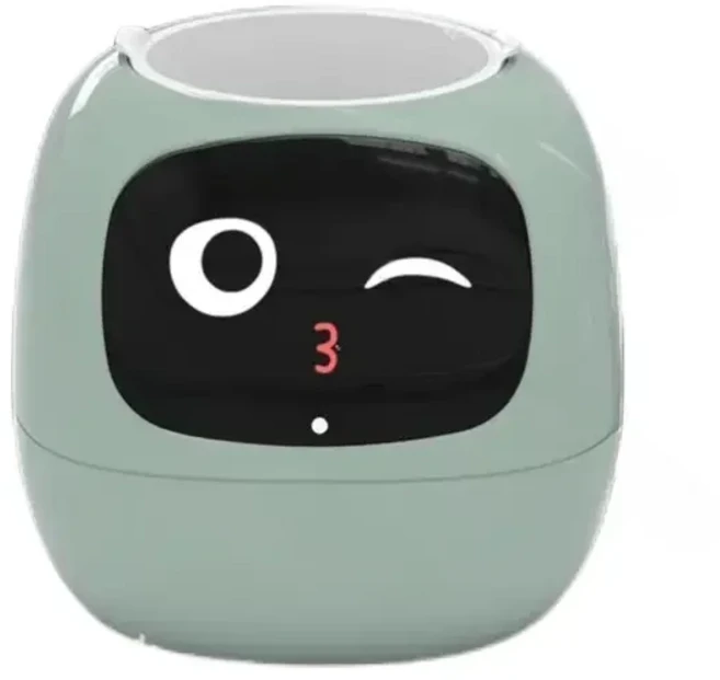 지능형 식물 귀여운 로봇 전자 애완 화분 인터넷 연예인 AI 휴일, 05 Green