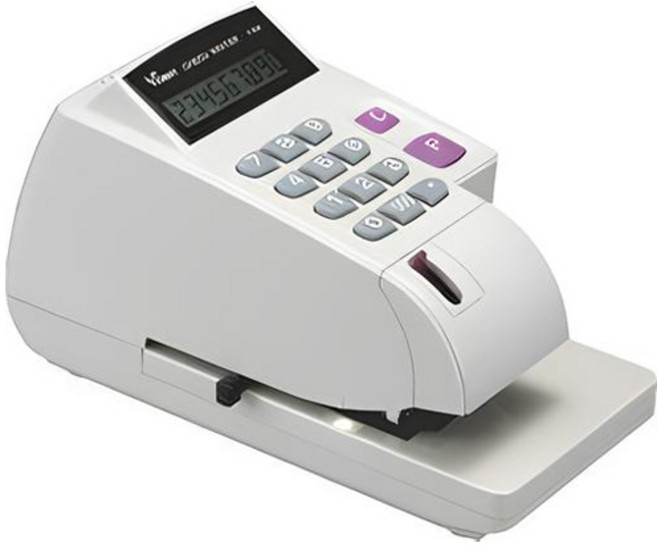 VISON V-300D PLUS 中文支票機 (光電投影定位) 台灣製造 含稅含運 國字款, 1個