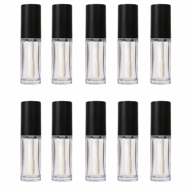 소소담 미니 틴트 립클로즈 소분 공병 2.5ml, 10개, 블랙