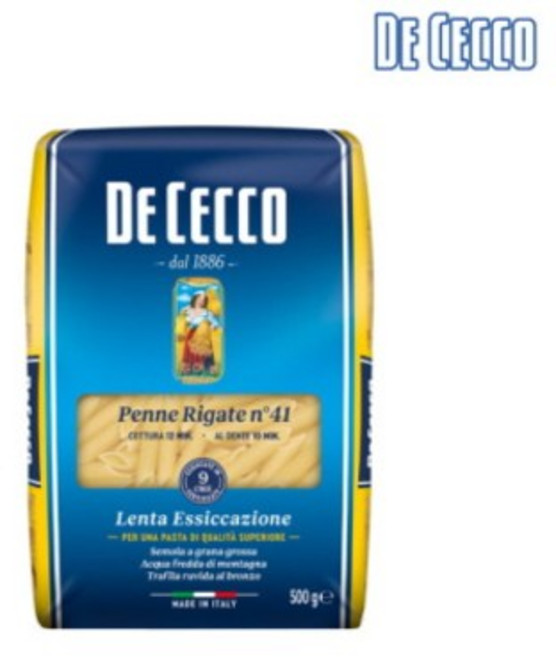 데체코 피오르디세몰라 펜네 리가테 파스타, 500g, 1개