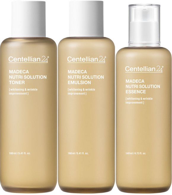 동국제약 마데카 뉴트리 솔루션 에멀젼 160ml + 토너 160ml + 에센스 140ml, 1세트